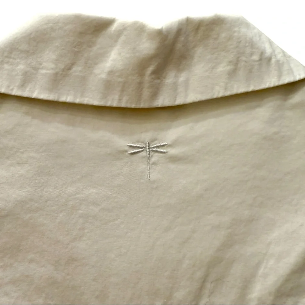 Tyler Boe White Crisp Cotton Collared Top